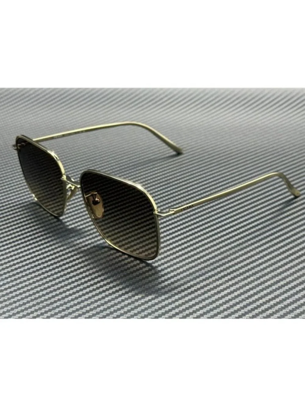 New PRADA Women Pale Gold Sunglasses 57-17-145